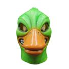 Máscara Angry Duck Halloween Cosplay de resina verde tamanho único