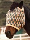 Máscara anti-moscas para cavalo Tackmore em mesh estampado com forro de fleece e proteção UV Máscara anti-moscas para cavalo Tackmore em mesh estampado com forro de fleece e proteção UV