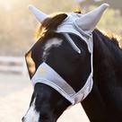 Máscara antimoscas para cavalo BARN & STABLE leve com proteção UV