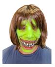 Máscara assustadora c/ cabelo filme terror Halloween cosplay