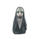 Máscara assustadora de látex com capuz Cosplay Ghost Face Cover Conjuringes 2