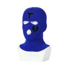 Máscara Balaclava De Tricô Unissex Quente E À Prova De Vento Para Inverno Com 3 Furos, Gorro Para