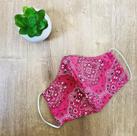Máscara Bandana Rosa 100% Algodão