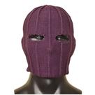 Máscara Baron Zemo, chapéu de malha roxo, cosplay, festa, adulto