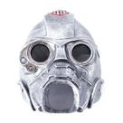 Máscara Biohazard Fallout 3 Halloween Zombie Cosplay Silver