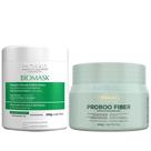 Máscara Biomask 500g + Proboo Fiber Reconstrutora 500g Cronograma Capilar