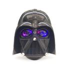Máscara Black Warrior que brilha no escuro com olhos de LED para crianças