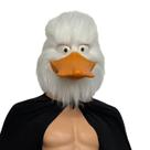Máscara, cabeça de pato branco, fantasia de cosplay, resina de látex animal