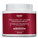Máscara Cabelo Tonalizados Coloridos Tingidos cabelos secos quebradiços Caviar & Rubi Tratto Milano 500g