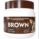 Máscara Capilar Pigmentadora Troia Colors Brown 500g Cor fantasia - Troia Hair