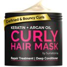 Máscara Capilar SUNATORIA Cabelo Cacheado com Argan e Queratina 250mL