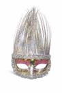 Máscara carnaval fantasia festa decoração Veneza Brilhante Cor:Prata Q18483 Máscara carnaval fantasia festa decoração Veneza Brilhante Cor:Prata Q18483