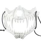 Máscara Caveira Boca Festa Halloween Meia Face Esqueleto Osso Dente Terror