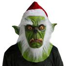 Máscara Christmas Grinch com chapéu para Halloween e Cosplay