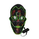Máscara Cold Light Streamer LED Luminous Halloween Carnival