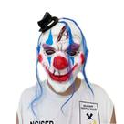 Máscara colorida de palhaço, cosplay, adereço, adereço, capa facial completa de látex