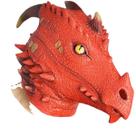 Máscara Cosplay Dinosaurs Dragon Red Latex 320g