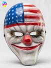 Máscara Cosplay Palhaço Americano Tio Sam Payday - Fantasia de Terror para Festas