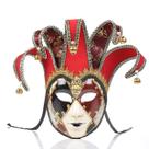 Máscara Creative Clown Venice Red para o Carnaval de Halloween Máscara Creative Clown Venice Red para o Carnaval de Halloween