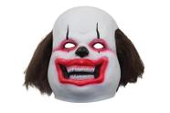 Máscara Creepy Bald Clown Horror Resina engraçada e assustadora de Halloween