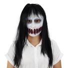 Máscara Creepy Ghost Half-Face com dentes afiados para o Halloween