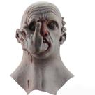 Máscara Creepy Monster Horror Face com resina saindo à mão
