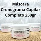 Máscara cronograma capilar completo 3 em 1 efeito teia 250gr hidratação nutrição reconstrução gliss professional