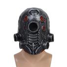 Máscara Cyberpunk Steampunk Robot Helmet Silver Latex Adult