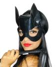 Máscara Da Mulher Gato Luxo Festas Baile Halloween Cosplay Máscara Da Mulher Gato Luxo Festas Baile Halloween Cosplay