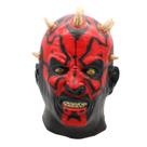 Máscara Darth Maul Red Demon Face Halloween Cosplay Latex