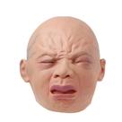 Máscara de bebê chorando de Halloween, adereço de cosplay facial de látex Máscara de bebê chorando de Halloween, adereço de cosplay facial de látex