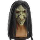 Máscara de bruxa de látex com cabelo para fantasia de festa de Halloween Máscara de bruxa de látex com cabelo para fantasia de festa de Halloween