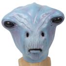 Máscara de cabeça cheia Scary Alien Frog Man Galaxy Mutation Latex