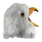 Máscara de cabeça de animal de pelúcia Eagle Halloween Cosplay branca