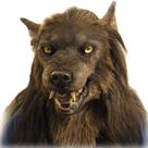 Máscara de cabeça de lobisomem realista de látex para cães lobos para Halloween