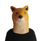 Máscara de cachorro Shiba Inu Latex Animal realista para cosplay de Halloween