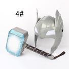 Máscara de capacete Cosplay Toy LED Glowing Thor Hammer para crianças