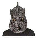 Máscara de capacete Máscara de látex, prata e ferro, cosplay, Halloween