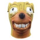 Máscara de capacete para cães Bulldog Smiley Face Latex para adultos