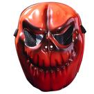 Máscara de caveira de abóbora de PVC para Halloween com olhos de malha para adultos/adolescentes Máscara de caveira de abóbora de PVC para Halloween com olhos de malha para adultos/adolescentes