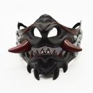 Máscara de caveira Demon Gothic Meia máscara de resina 13,5 x 17 cm para adultos Máscara de caveira Demon Gothic Meia máscara de resina 13,5 x 17 cm para adultos