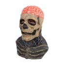 Máscara de caveira Ghost Rider com design de mandíbula móvel e cérebro vermelho Máscara de caveira Ghost Rider com design de mandíbula móvel e cérebro vermelho