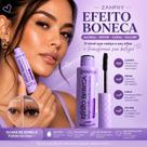 Máscara De Cílios Efeito Boneca Preto 4 em 1
