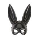 Máscara De Coelho Preto E Branco Para Decoração De Festa De Halloween, Fantasia De Coelho Com