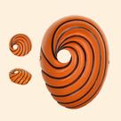 Máscara de cosplay Anime Akatsuki Tobi Uchiha Obito Madara Latex