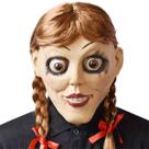 Máscara de cosplay Annabelles, Halloween, Carnaval, Páscoa, látex