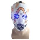 Máscara de cosplay Borderlands Landless 3 Half Face Glowing Latex