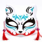 Máscara de cosplay Catty Foxy Halloween, suporte de meio rosto em PVC
