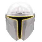 Máscara de cosplay com iluminação LED e capacete M-andalorianss