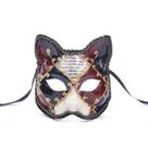 Máscara de cosplay de Halloween Big Cat Half Face para adulto